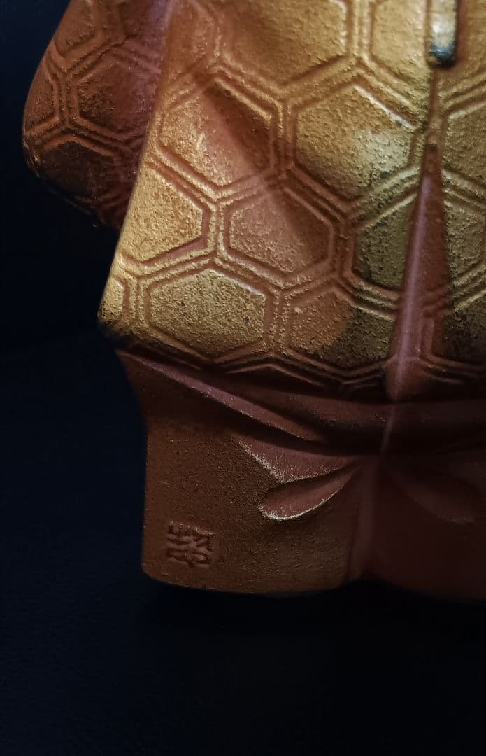 【超希少・署名入り】 sotaro saegusa 作 人物像 銅像風置物 ペア