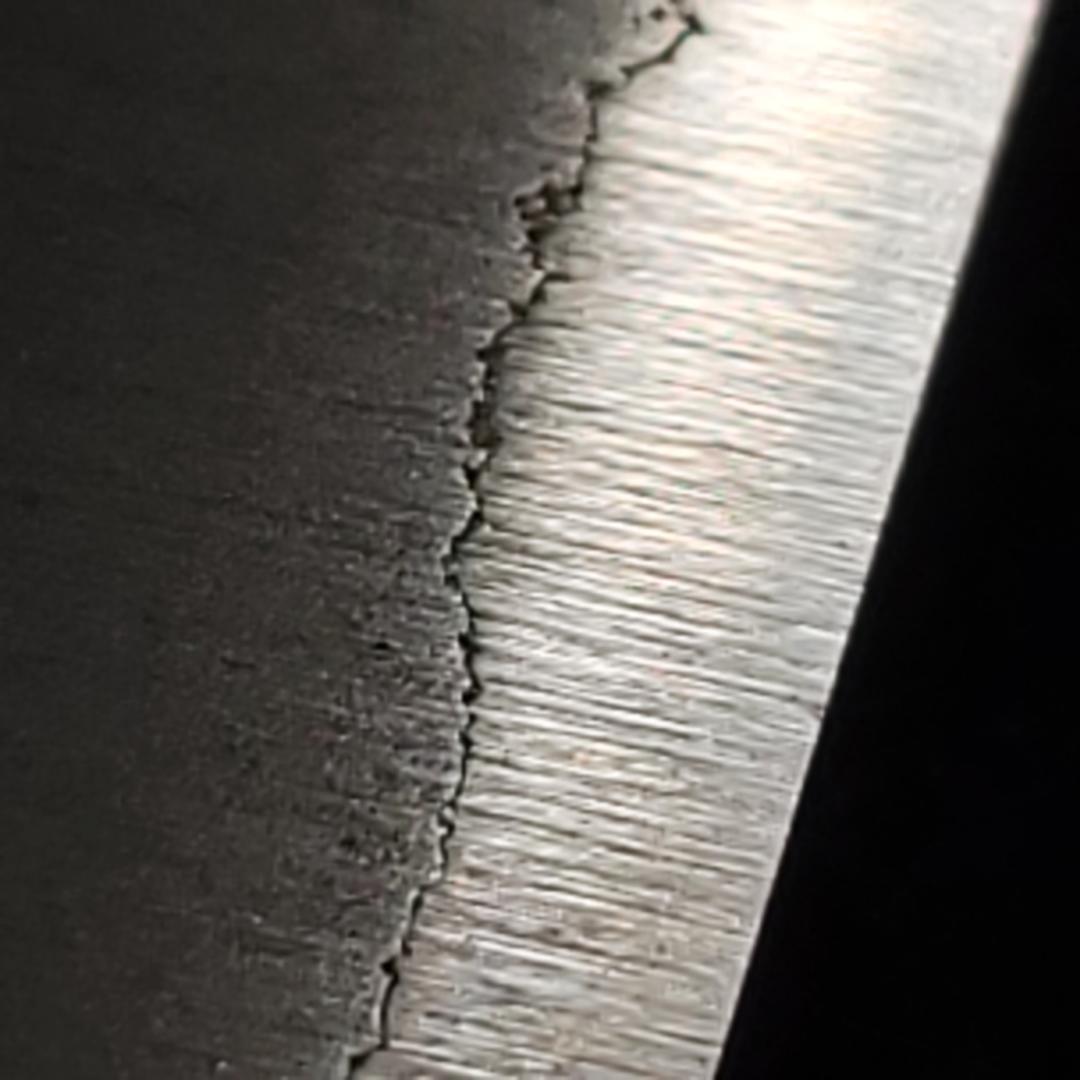 青紙２号クラッド　黒打　菜切型万能包丁160㎜　焼柄　G1635