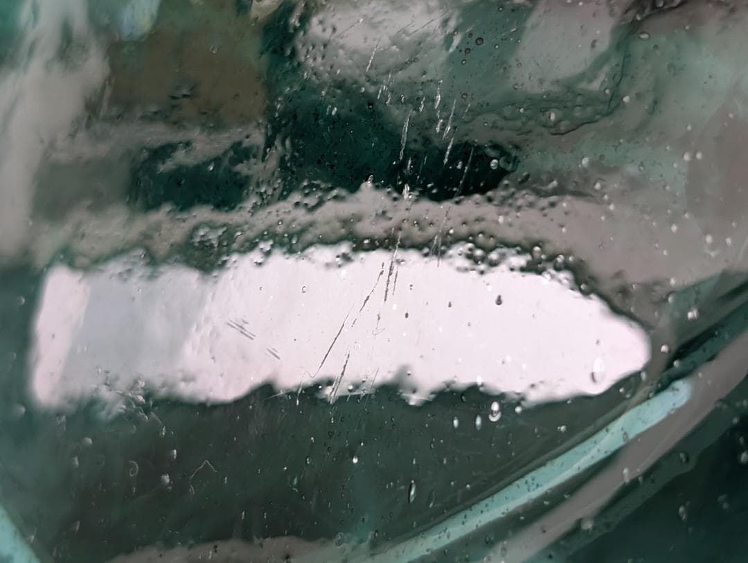 倉敷ガラス 小谷眞三 被せ 花入れ フラワーベース 角瓶 工藝 h31㎝