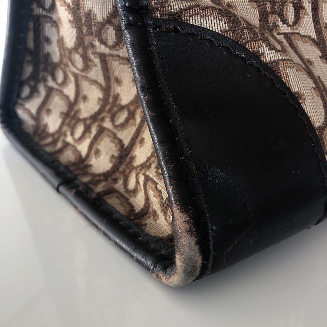 値下げします！Dior トートバッグ キャンバス レザー ブラウン