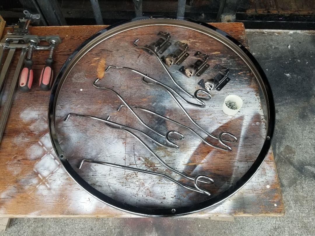 スペースエイジ　メタル　ダイナー　インダストリアル　ブラック　サイド　テーブル