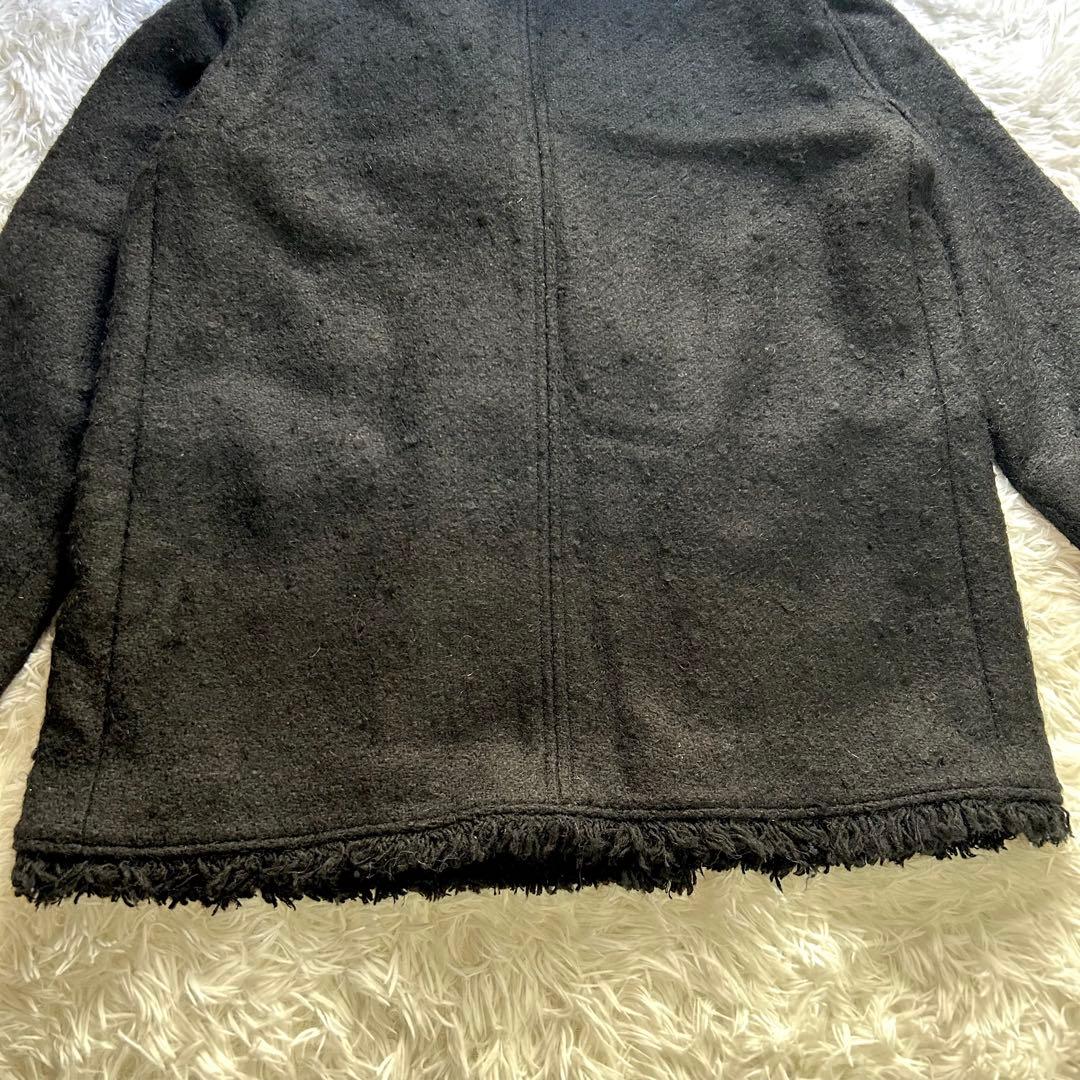 JOURNAL STANDARD ツイードジャケット　ノーカラー　金ボタン　23