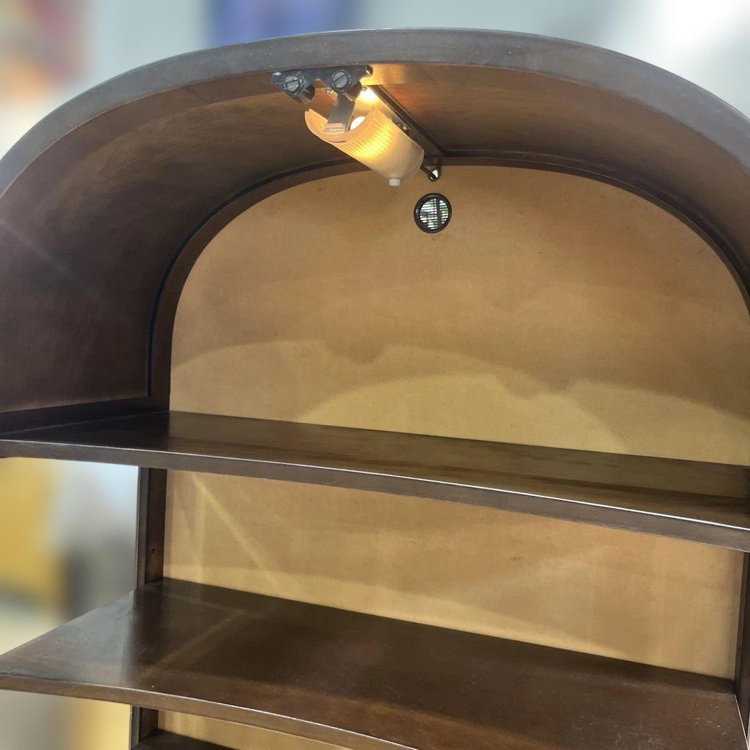 【飛騨産業】キュリオケース◆照明付◇ちょい訳有◆廃盤品◇キツツキ