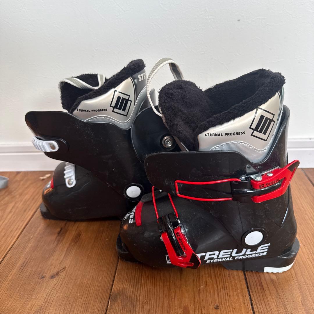 STREUL ST-JG110スキー板　19cmスキー靴　ブーツ　80ストック