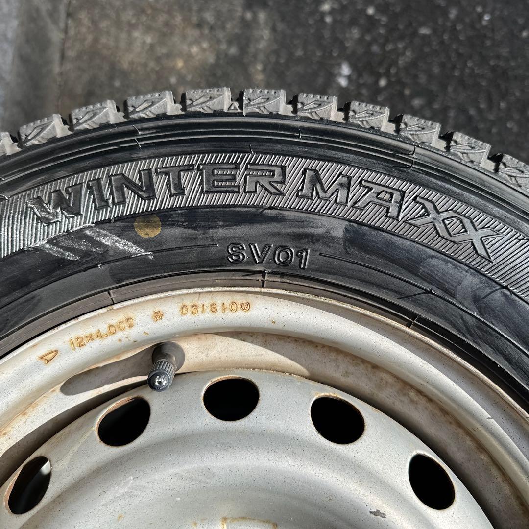 145/R12 スタッドレス23年製 ハイゼットやキャリートラック等タイヤセット