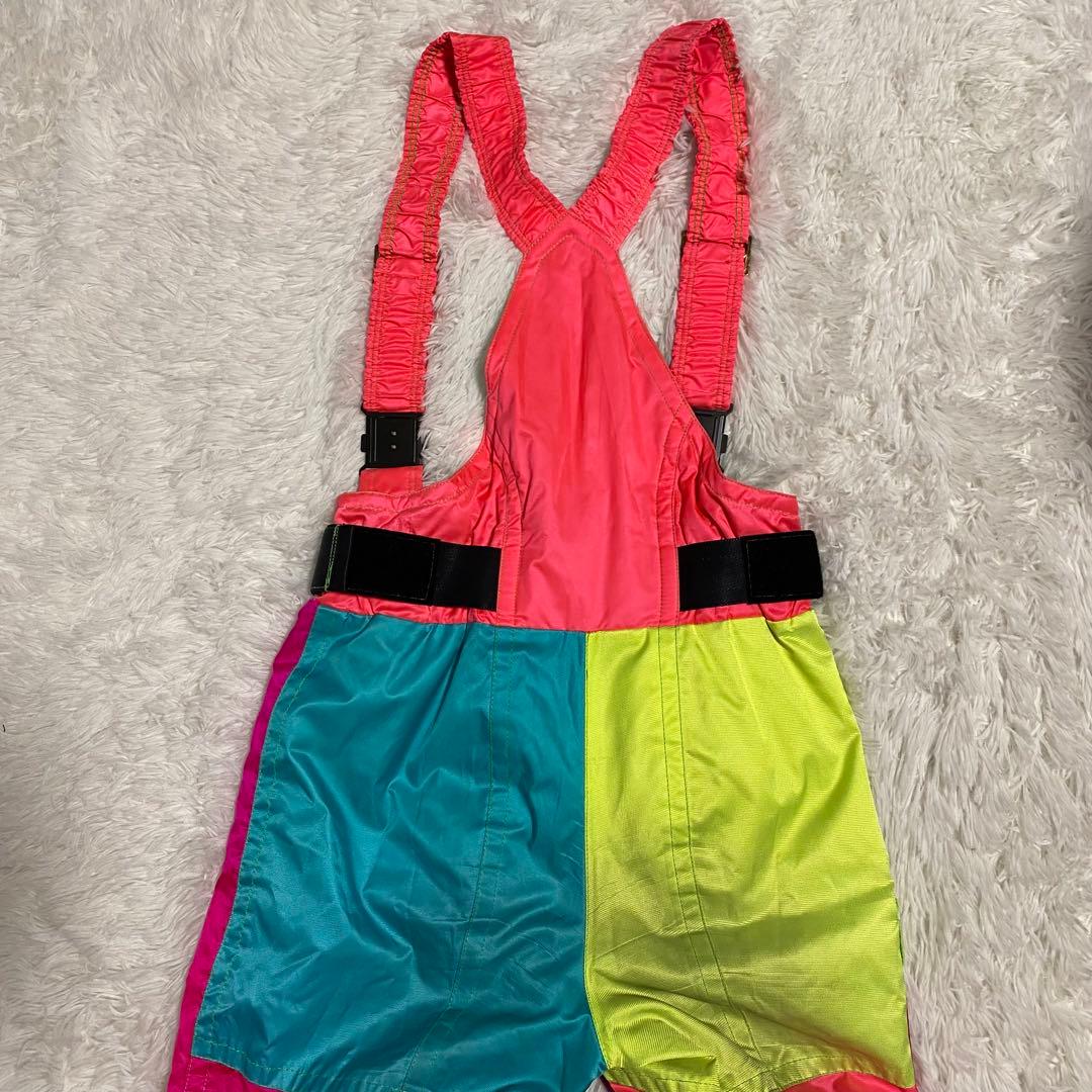 90s GOLDWIN クレイジー配色 スキーウェア 上下セット 総柄 レトロ