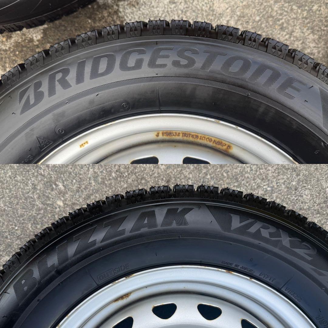 2024年製 スタッドレス タイヤ付き 8穴スチールホイール 4本セット✨溝あり