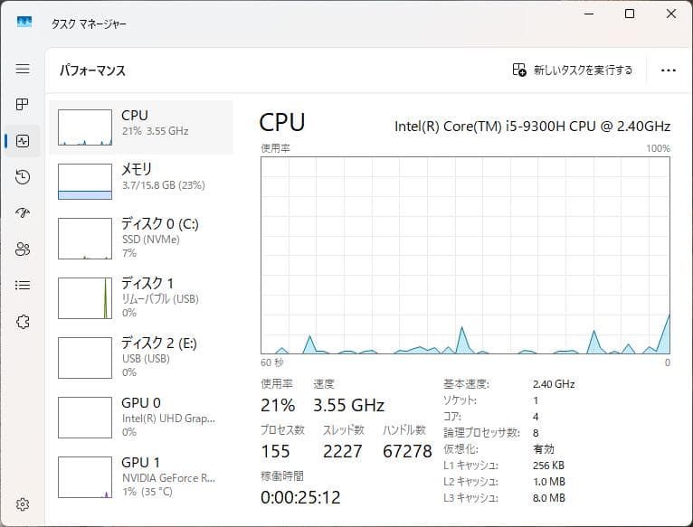 Intel NUC 9 i5 9300H ASUS RTX 2060 ミニPC
