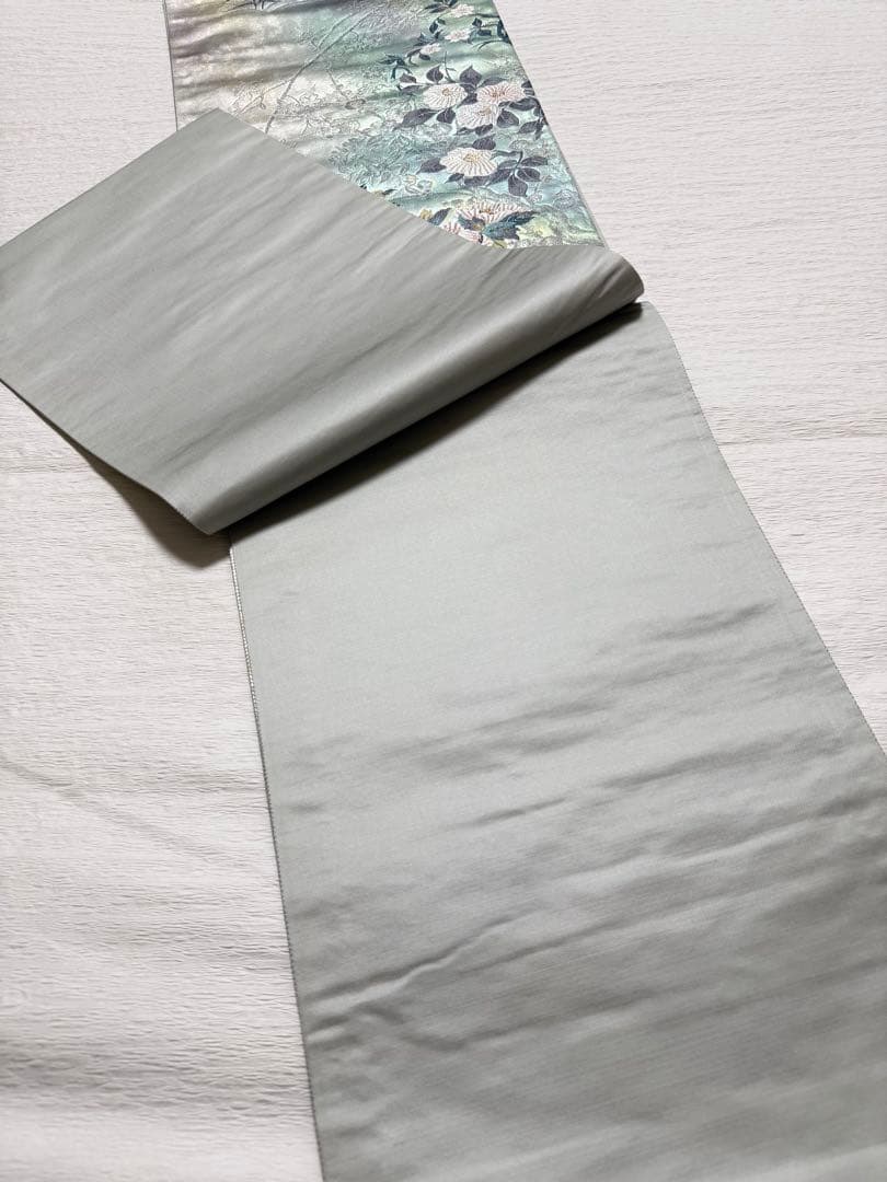 m-92 牡丹 袋帯 正絹