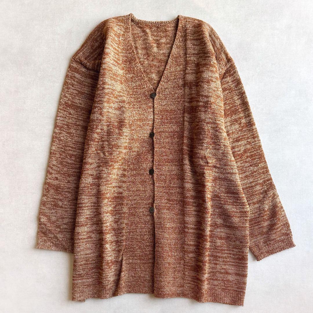 美品▲JURGEN LEHLヨーガンレール//カーディガン▲ブラウン