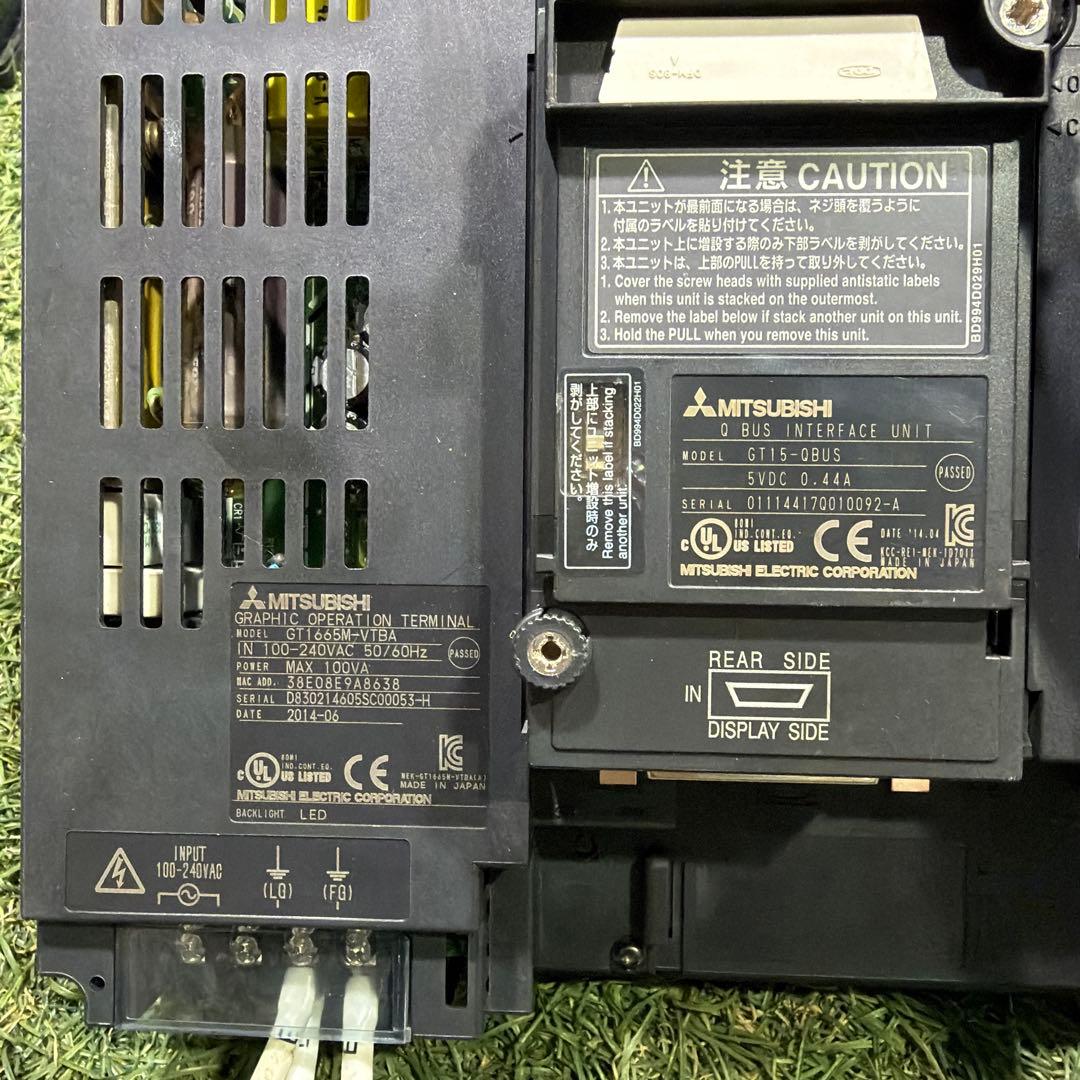 MITSUBISHI パネル　GT1665M-VTBA/ GT15-QBUS