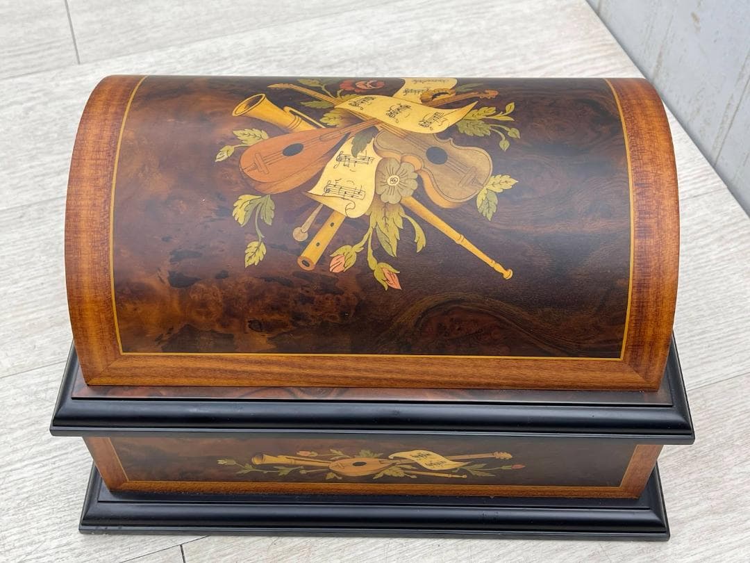 スイス リュージュ ディスクオルゴール Romance 象嵌 ディスク10枚