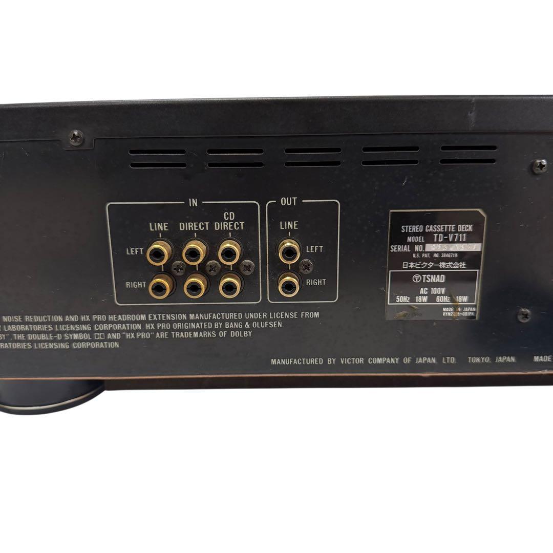 【名機】Victor TD-V711 3ヘッド ステレオカセットデッキ