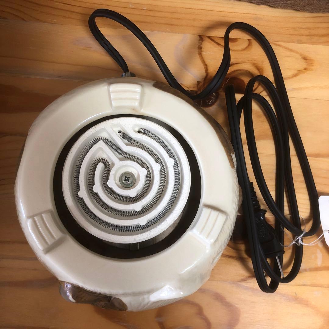 あったかいね 猫　ねこ型電気コンロ 電熱器 徳利 熱燗セット 昭和レトロ