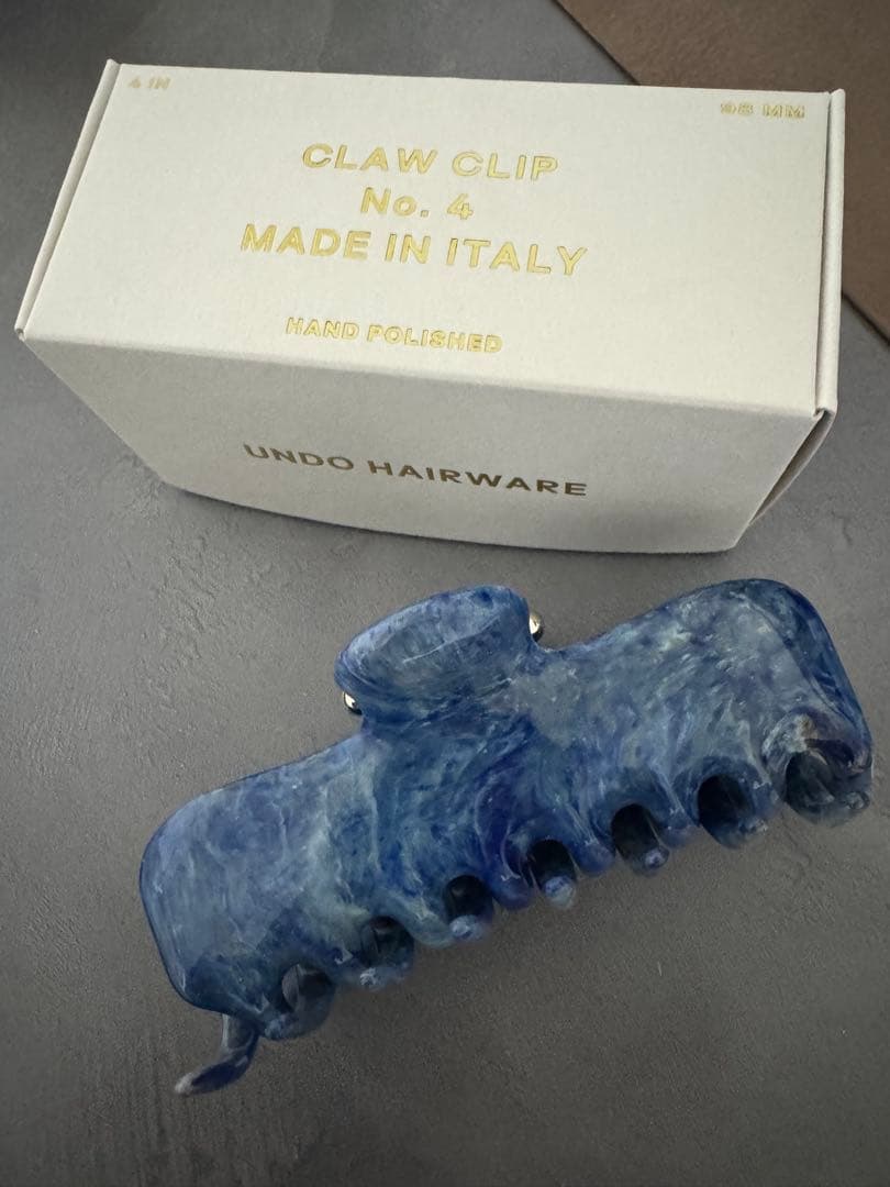 日本未入荷ブランド UNDO HAIRWARE ブルー　ヘア　クリップ
