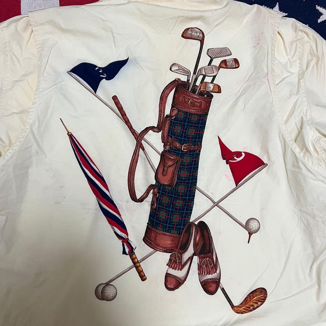 希少レア 90sラルフローレン ゴルフセット柄 スイングトップ アンチフリーズ