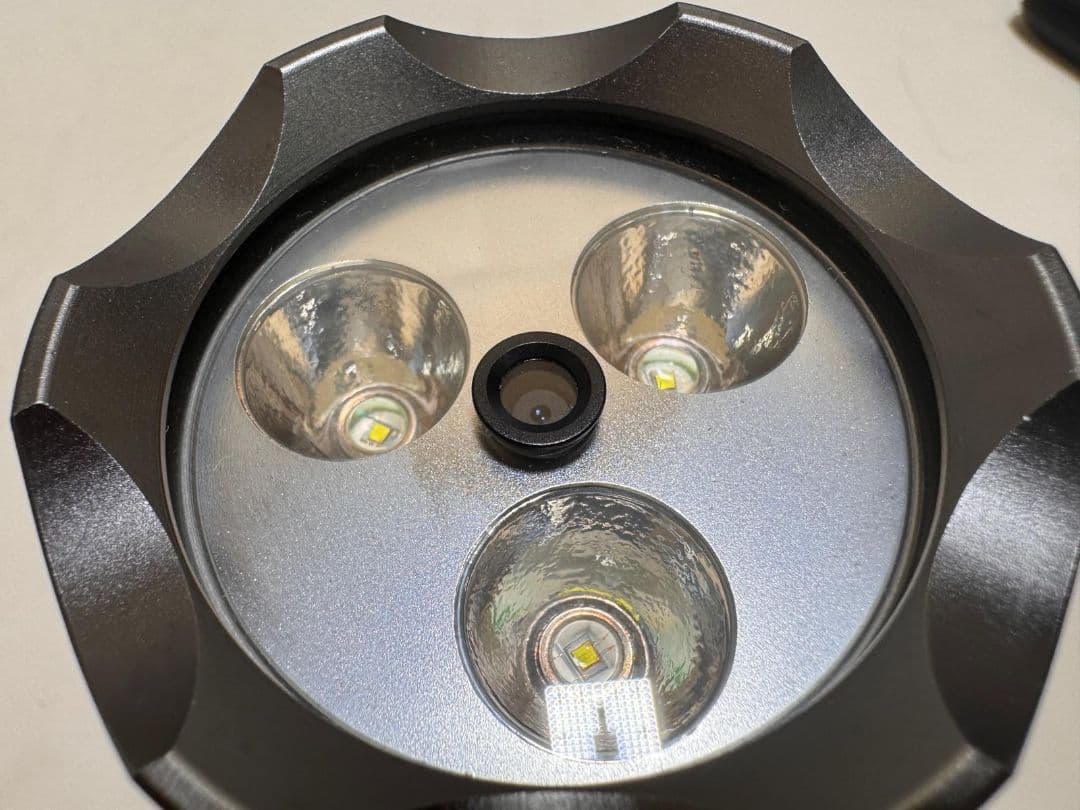 LED FLD-200 LED懐中電灯 グレー