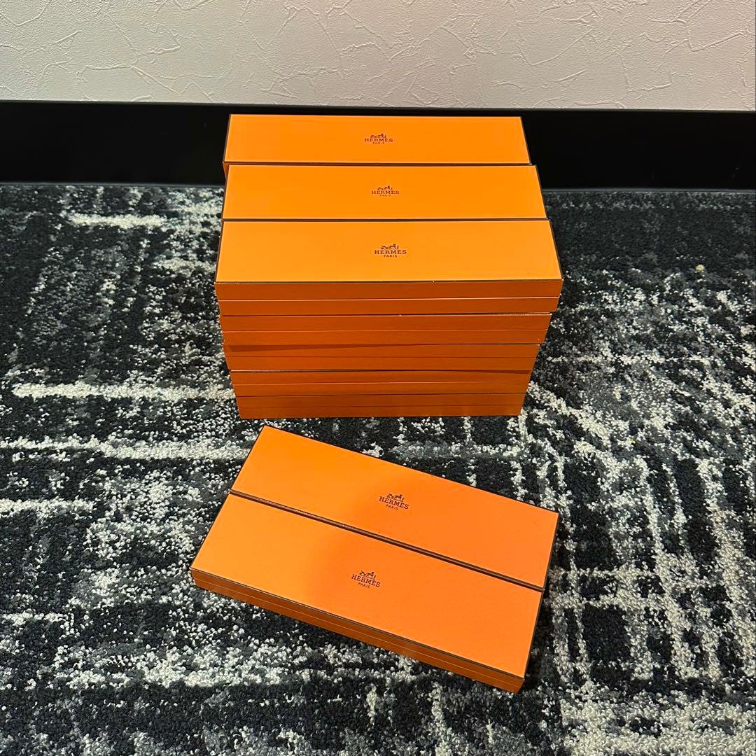 ㊵美品　HERMES　エルメス　オレンジ　空箱　ブレスレット箱　30個セット