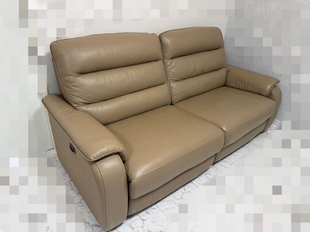 美品　ニトリ 両電動 リクライニングソファ