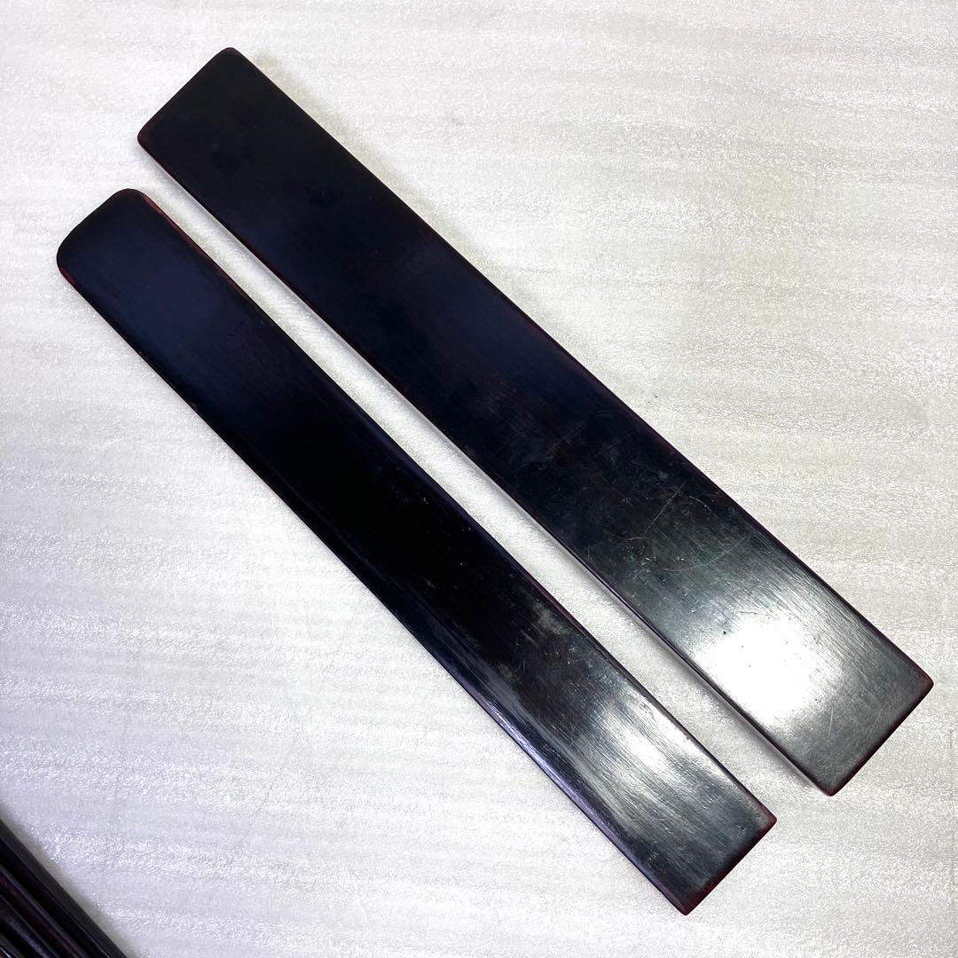 唐木　 天然木　箸箱　鳳凰龍紋様　一刀彫り　手彫り　手づくり箸箱セット 箸箱