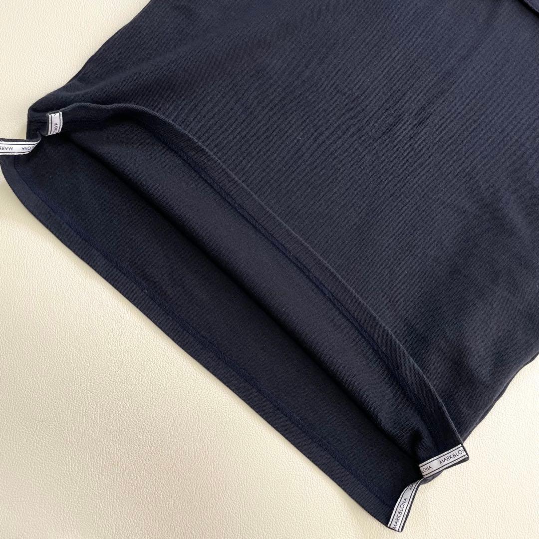 6167◆マークアンドロナ　ノースリーブワンピース　ベルト付き　ゴールド