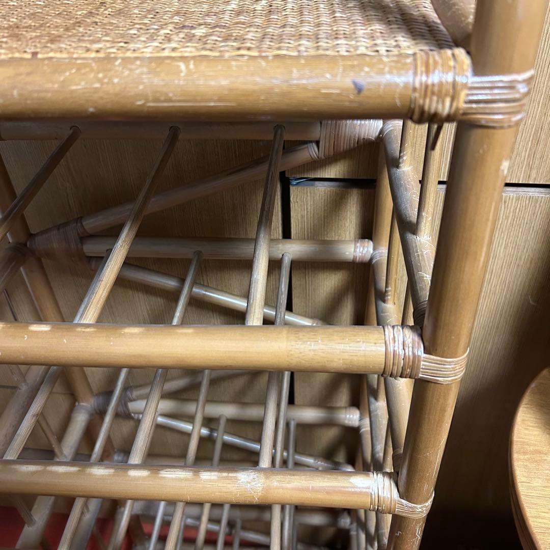 籐　ラタン　収納　7段