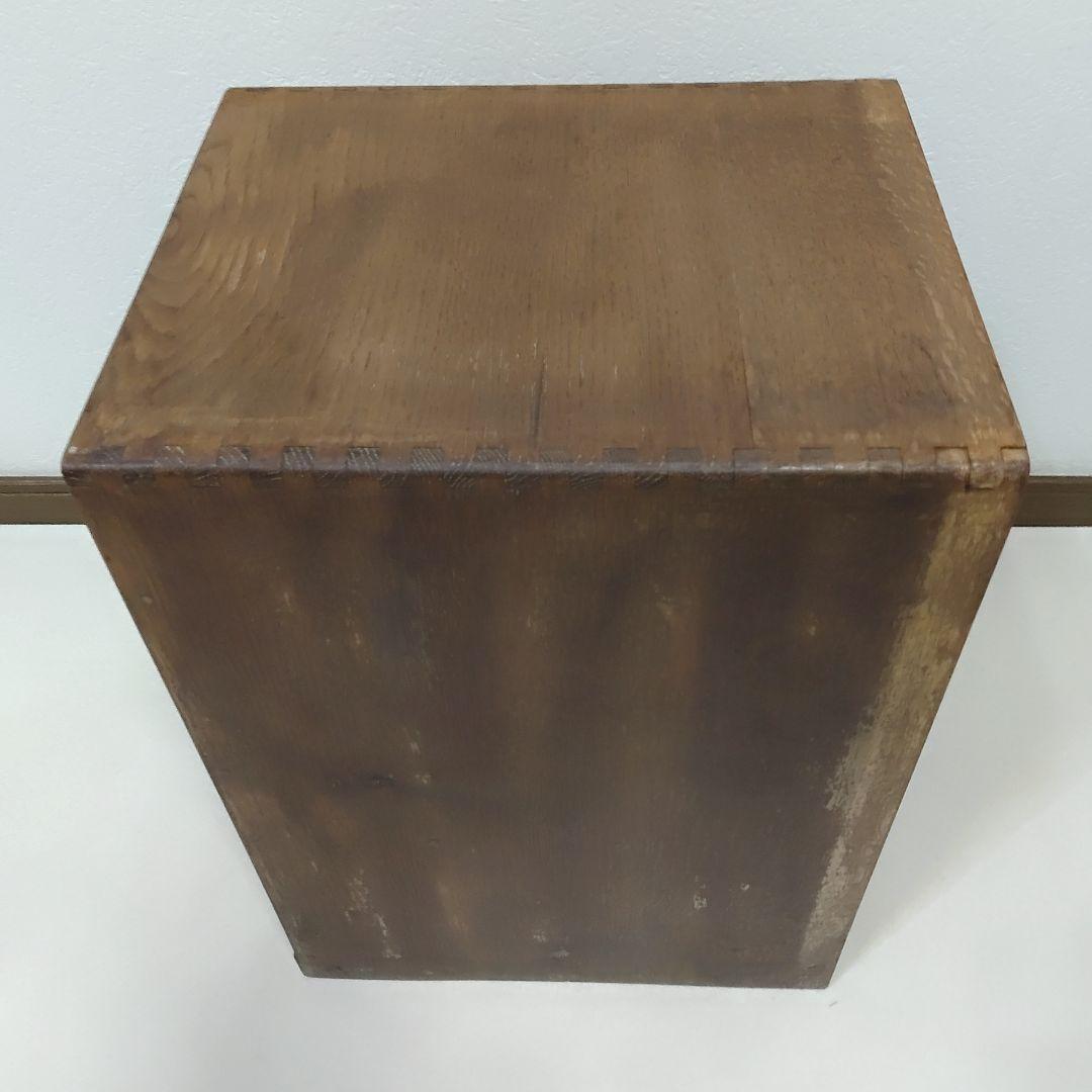 昭和レトロ 小引き出し 5段 5杯 小抽斗 木製 木箱 古家具 収納