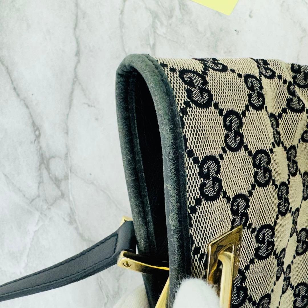 ✨GUCCI✨グッチ✨GG柄✨キャンバス✨ブラック✨ヴィンテージ✨トートバッグ✨