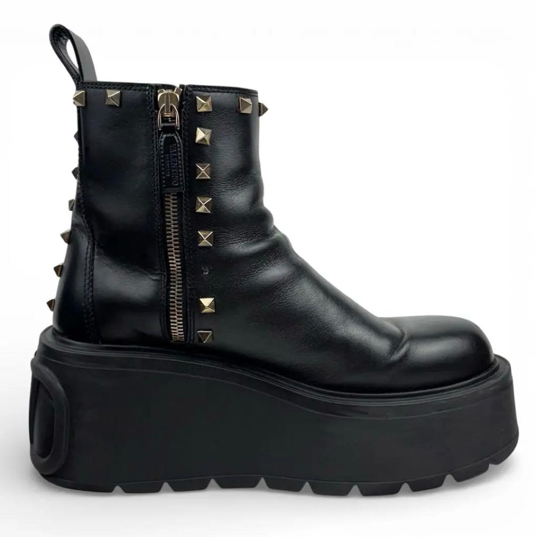 VALENTINO ヴァレンティノ　23.5cm 36.5 ユニークフォーム　黒