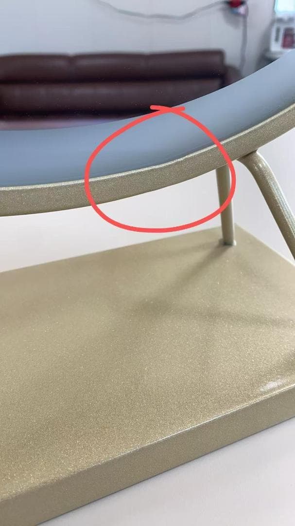 ホワイトモダンドレッサーミラー付き 訳あり品写真をご確認J206-100-04