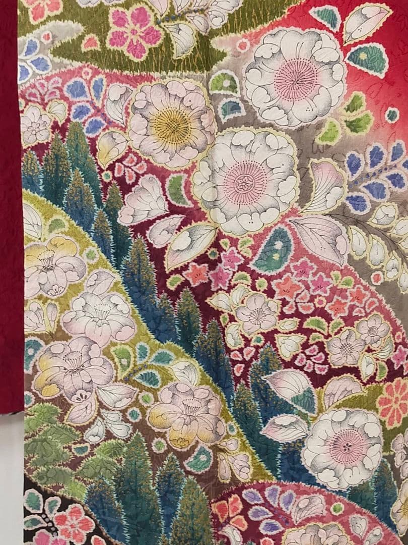 売約済み【WA-Modern】★★正絹　辻ヶ花　振袖7点フルセット★★