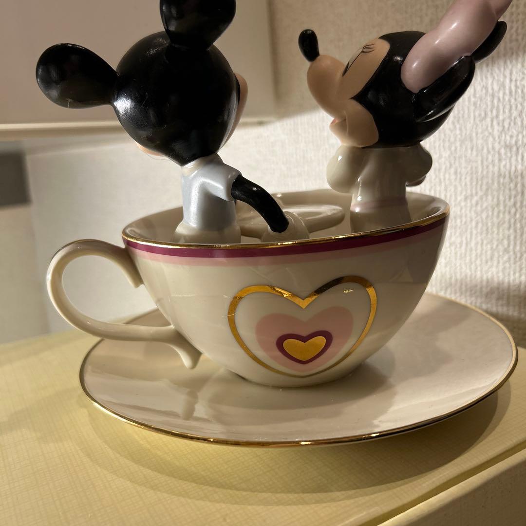 LENOX ミッキー・ミニー ティーカップ置物