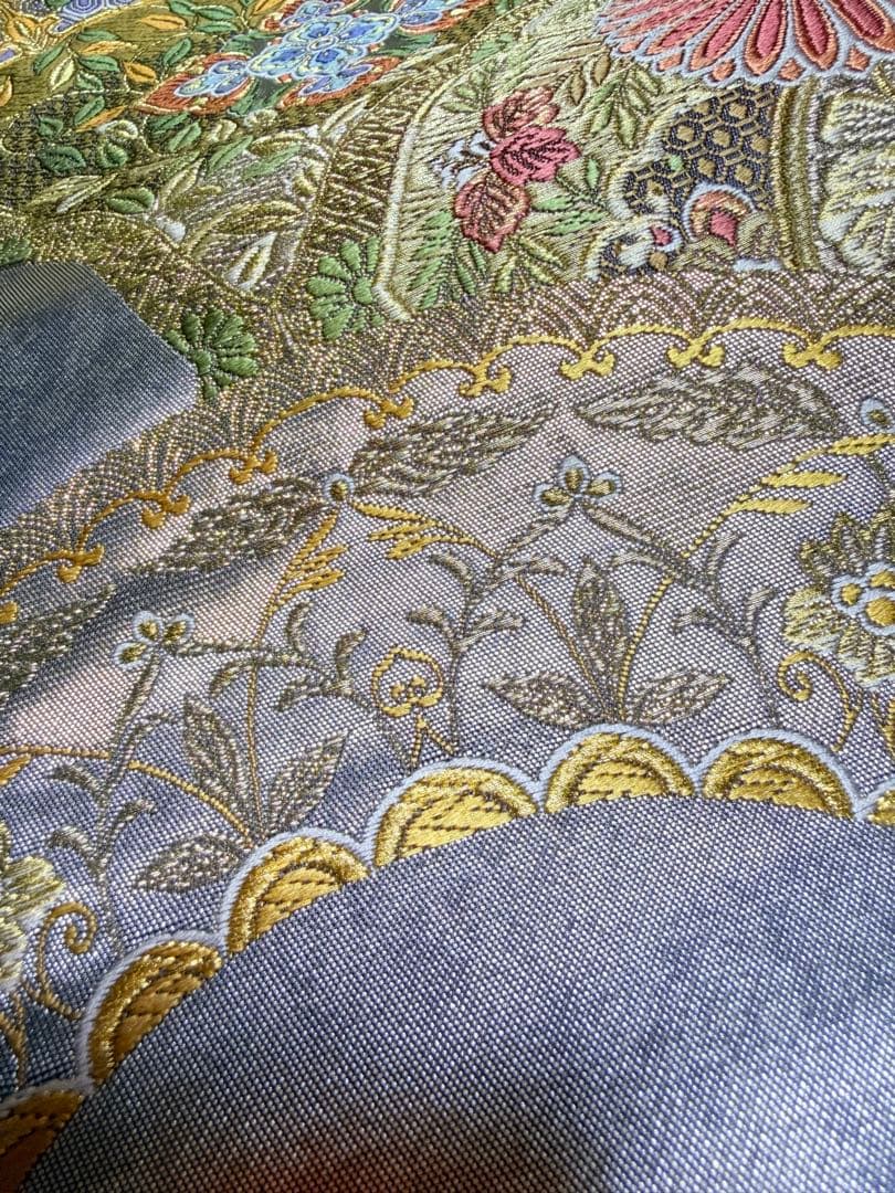 高級 袋帯 正絹 六通柄 唐織 精密織 フォーマル 訪問着 留袖 色無地 西陣織