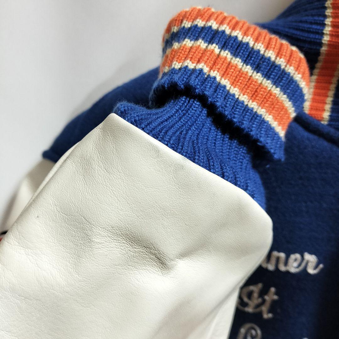 t*n様 Whitesville 東洋 スタジャン 40 ネイビー ロードランナ