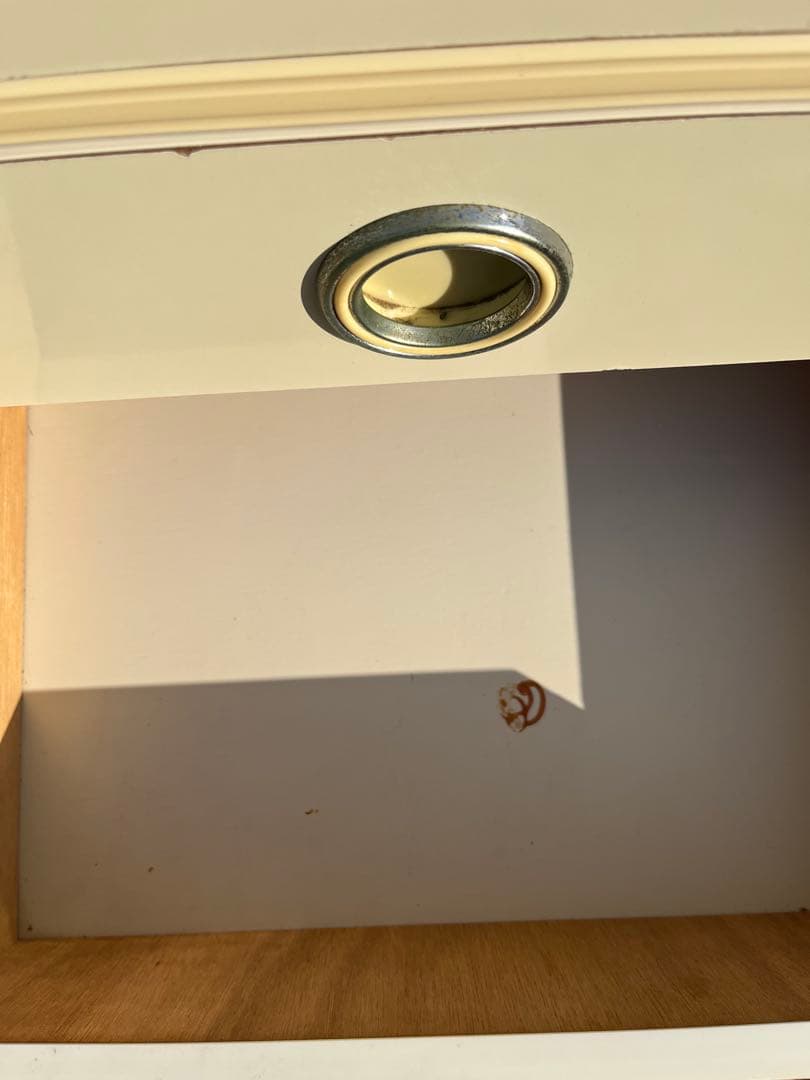 アーチ型 食器棚 インテリア 水屋 飾り棚 白 ホワイト 昭和レトロ 当時物