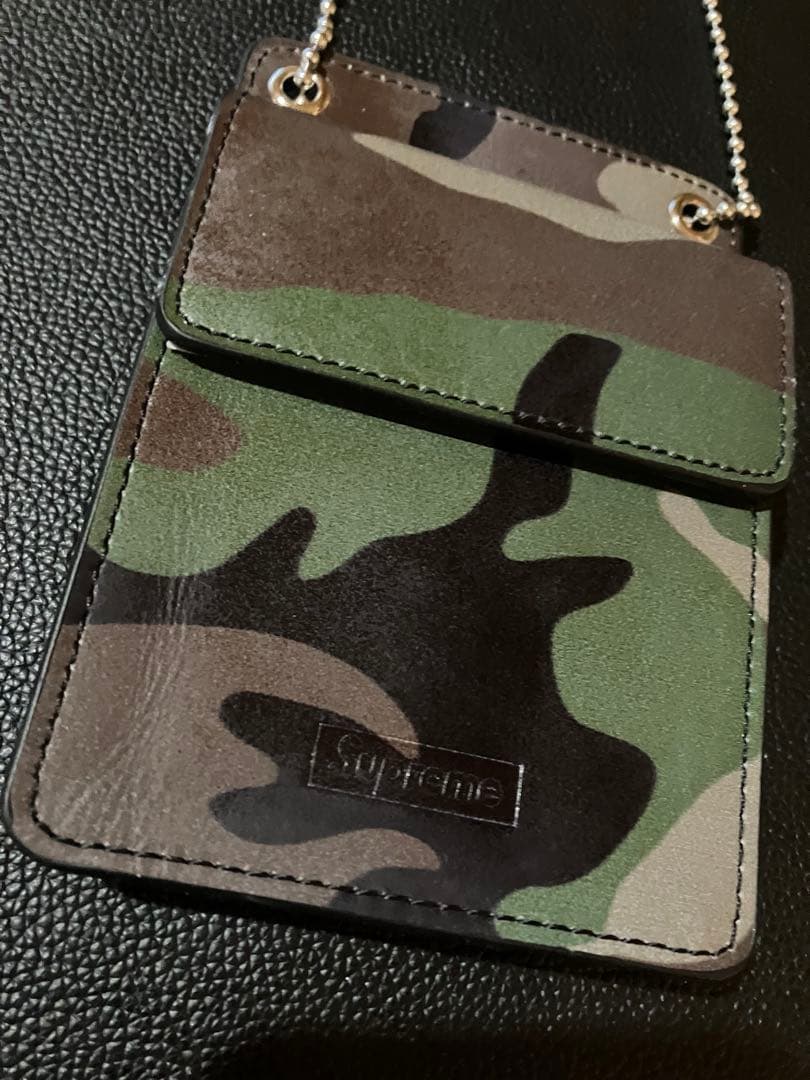 18AW Supreme Leather ID Holder＋Wallet