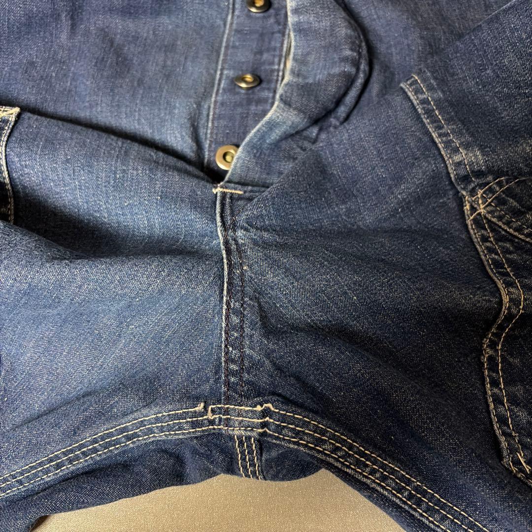 60s カーハート デニム オーバーオール エプロン付 ビンテージ ダブルニー