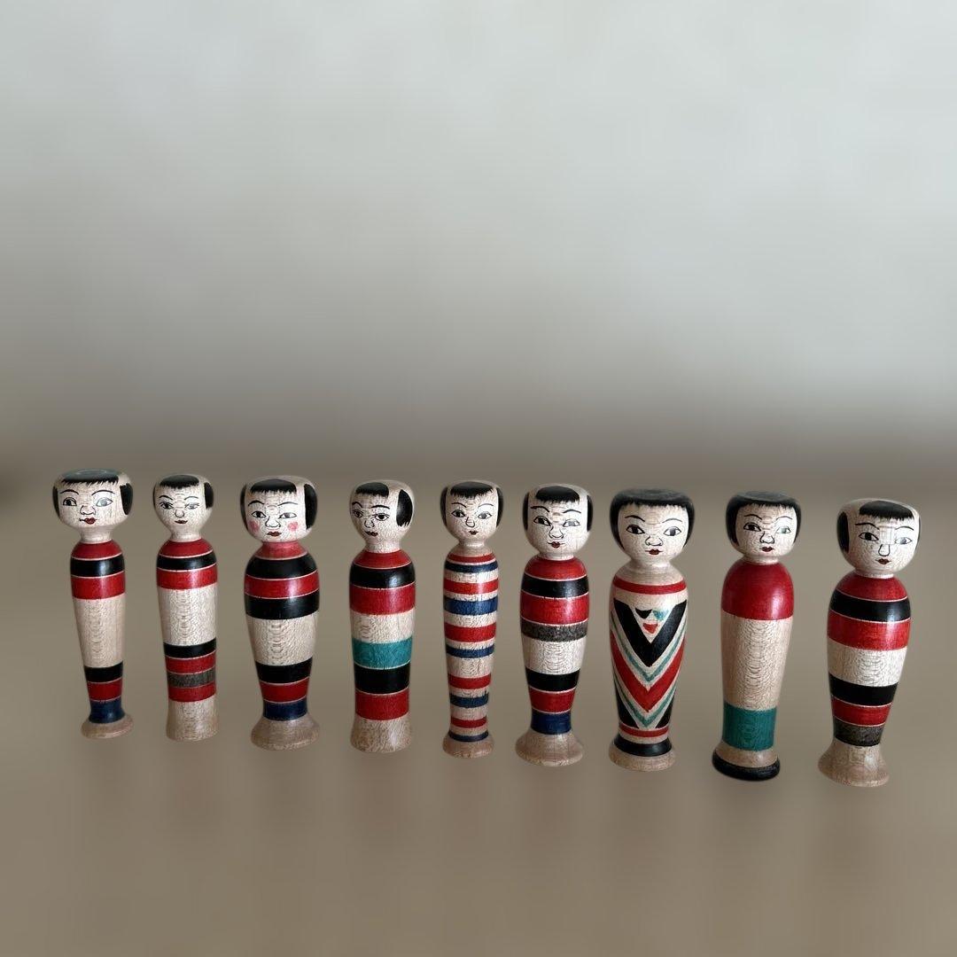 三春文雄工人 こけし 【蓋付き子持ちえじこ】