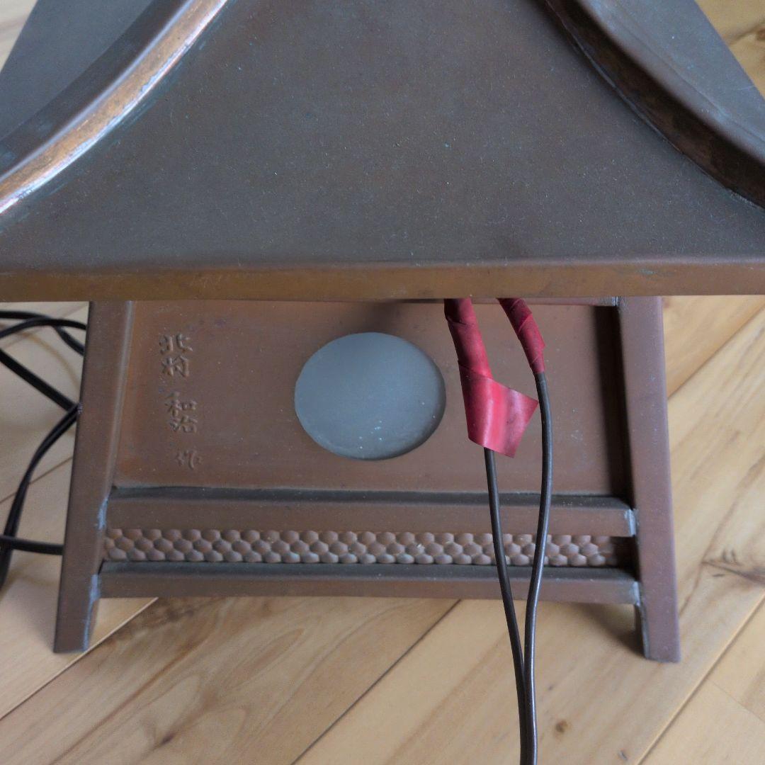 灯籠　銅製　年代物　アンティーク　美品　骨董品　釣り灯籠