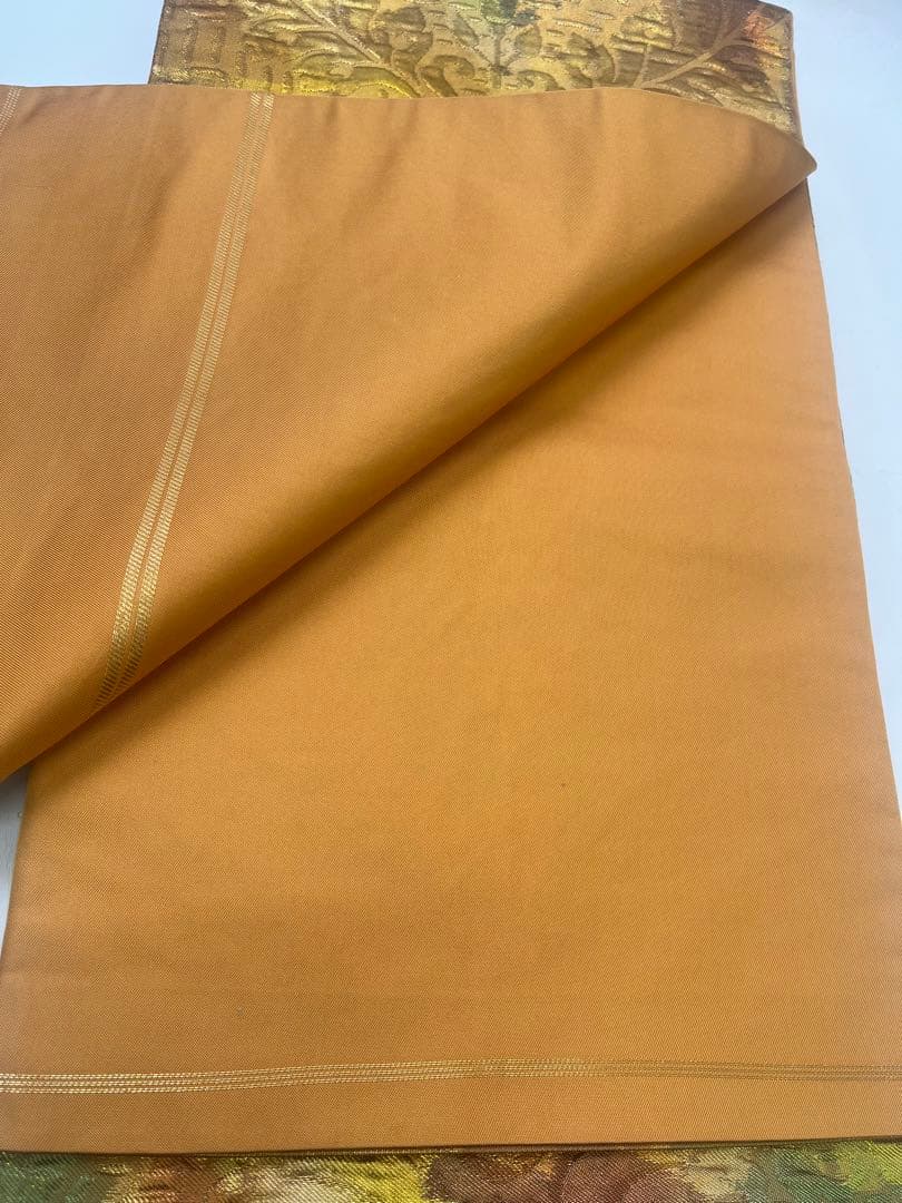 s*k様 川島織物　花柄 袋帯 グリーンのぼかし