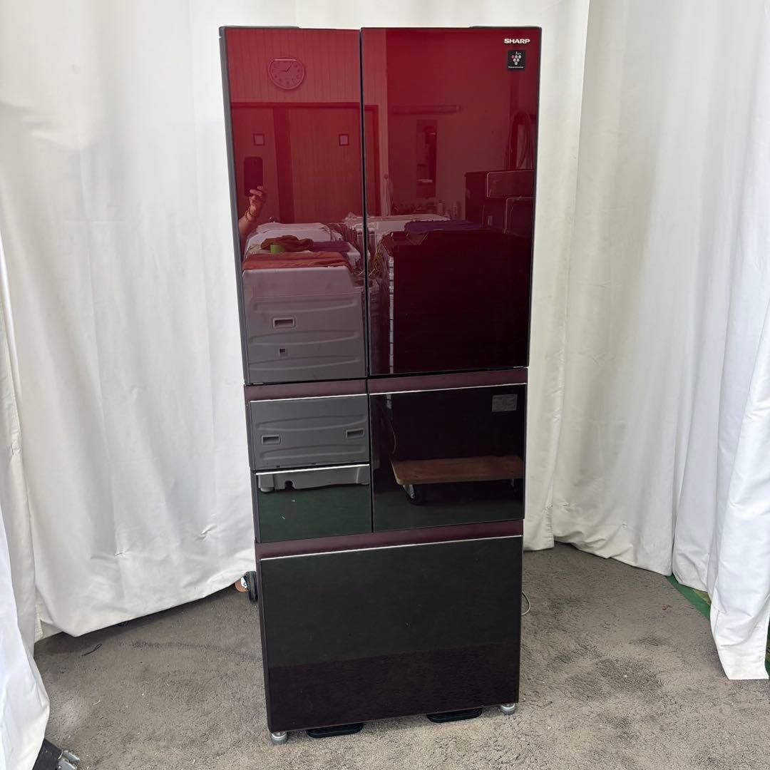 ★571　冷蔵庫　シャープ　大型　両開き　500㍑弱　中古　安い　綺麗　設置無料
