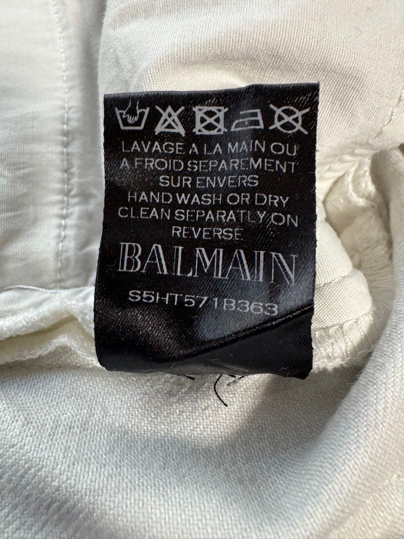 べ*け様 BALMAIN バルマン　ライダースデニ　サイズ32 ￼￼