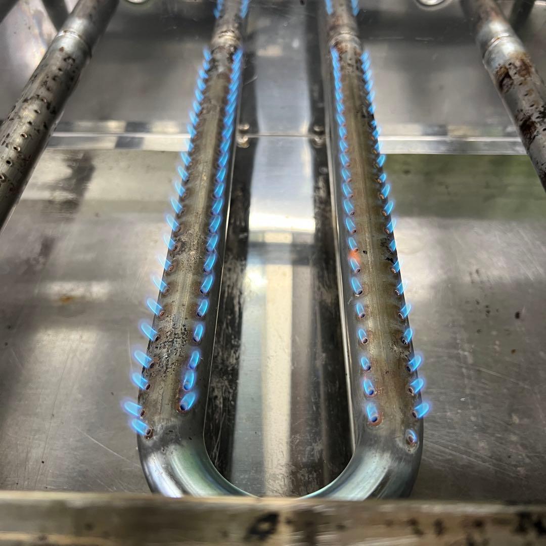 AKS たこ焼き機 3連銅板 プロパンガス用 LPガス 54個焼き