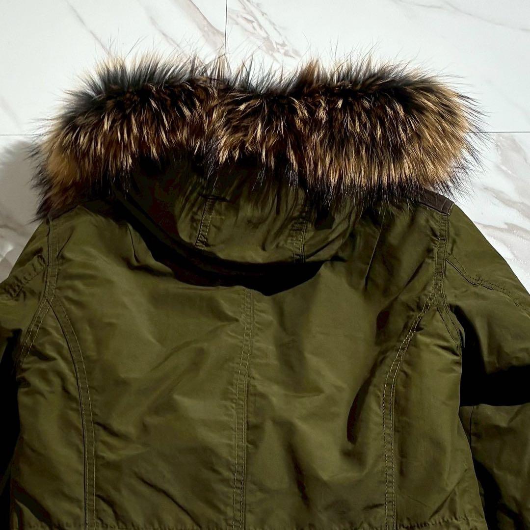 【美品】シェラック モッズコート ラビットファーライナー ラクーン 4way