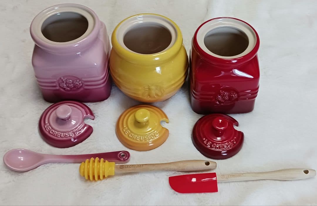 レア♡LE CREUSET ジャムジャー3個セット