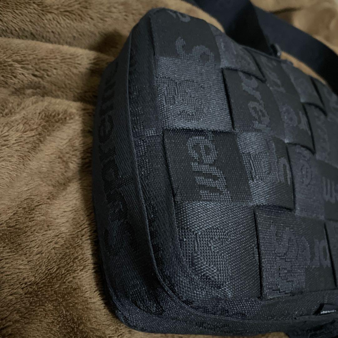 バッグ supreme Woven shoulder bag black