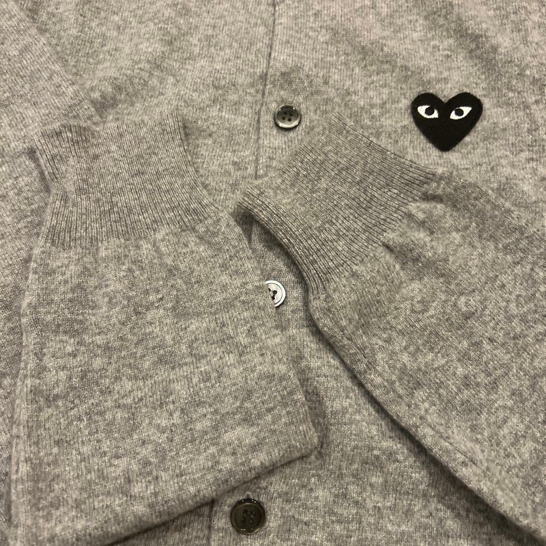 PLAY COMME des GARÇONS グレー カーディガン M