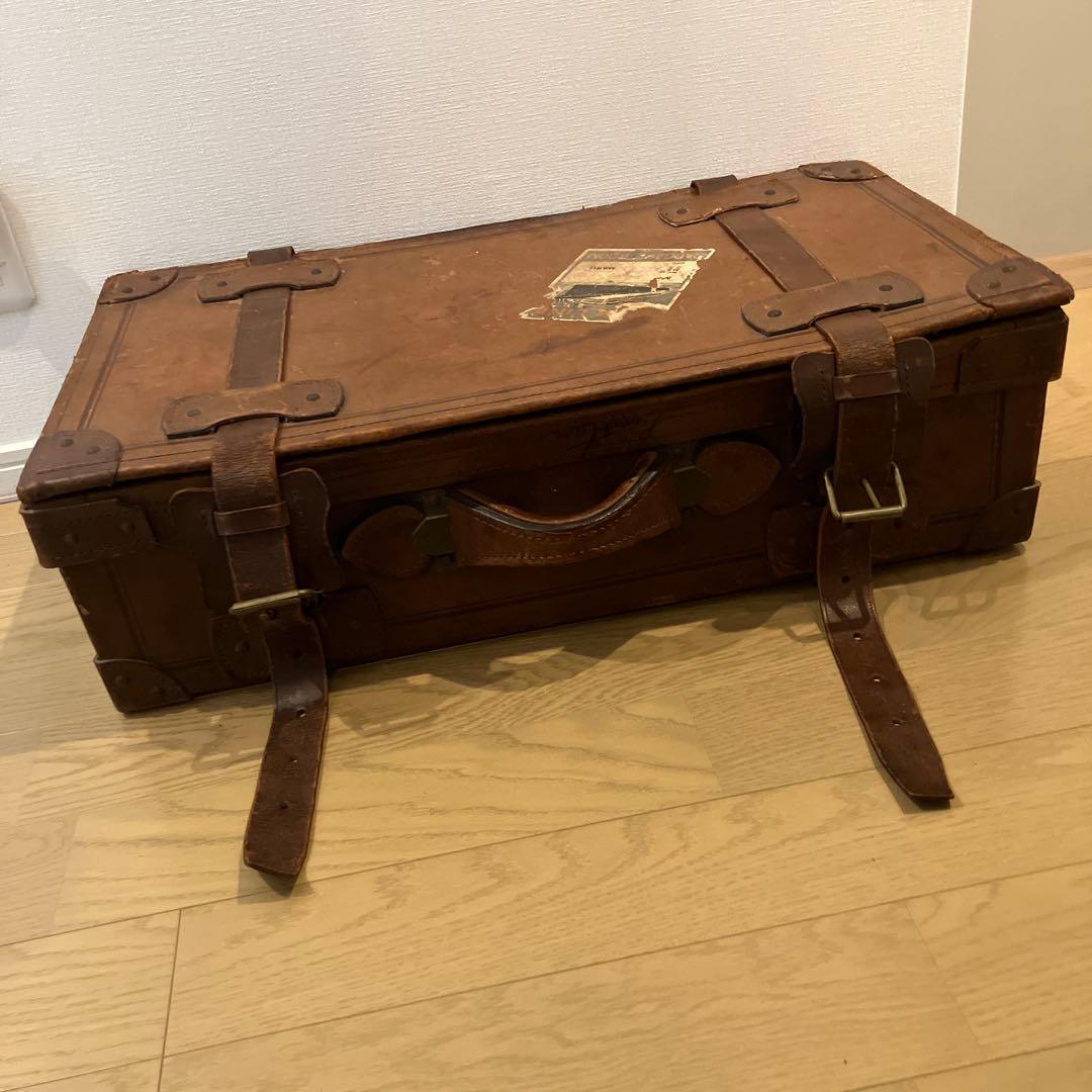 ヴィンテージレザー　旅行用トランク