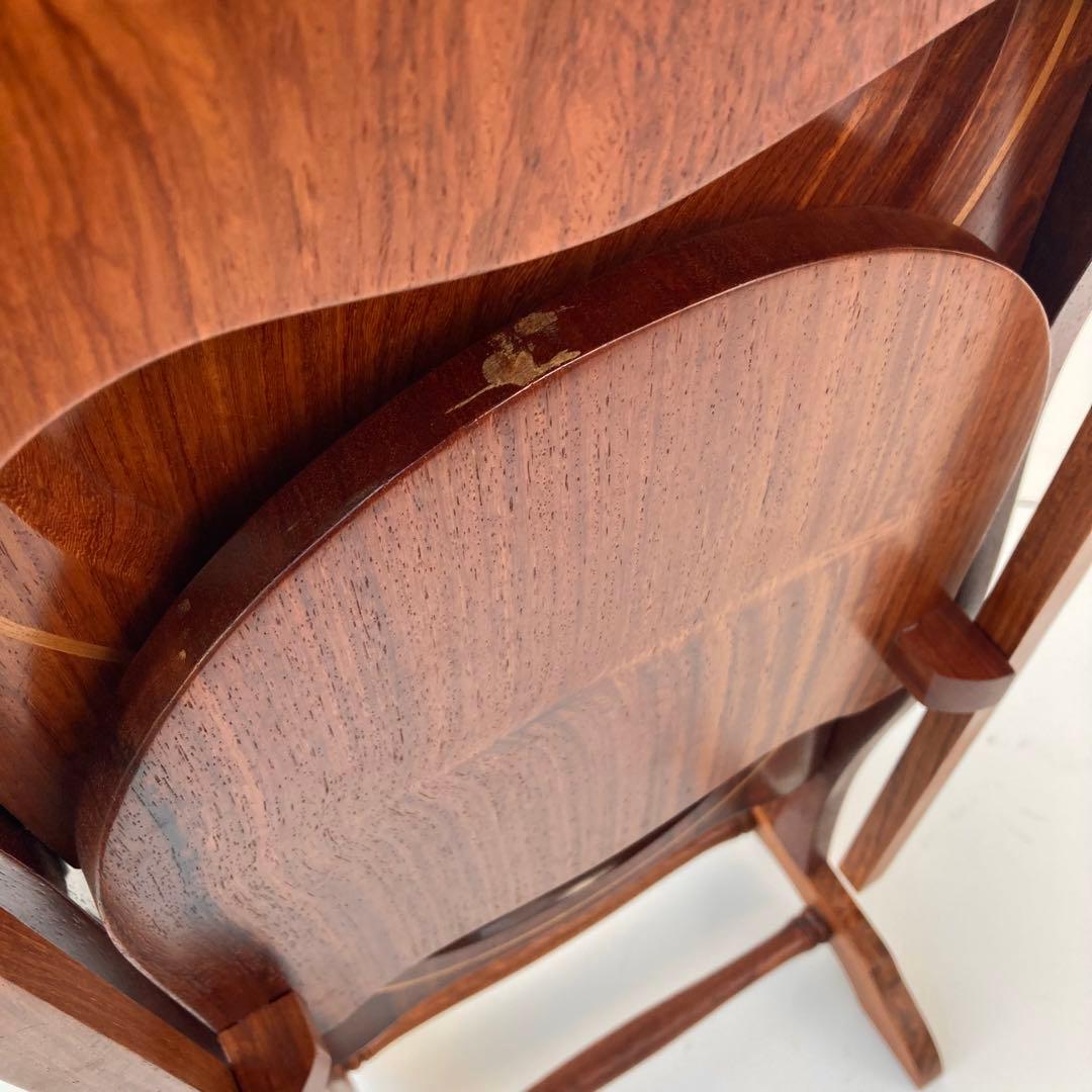 希少 ヴィンテージ ケーキスタンド スリーティアーズ 折りたたみ 北欧　チーク