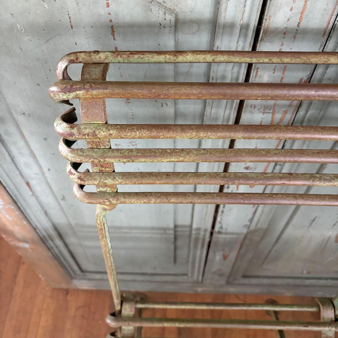 お取り置き中！4脚 フランス アンティーク ビンテージ アイアン チェアー